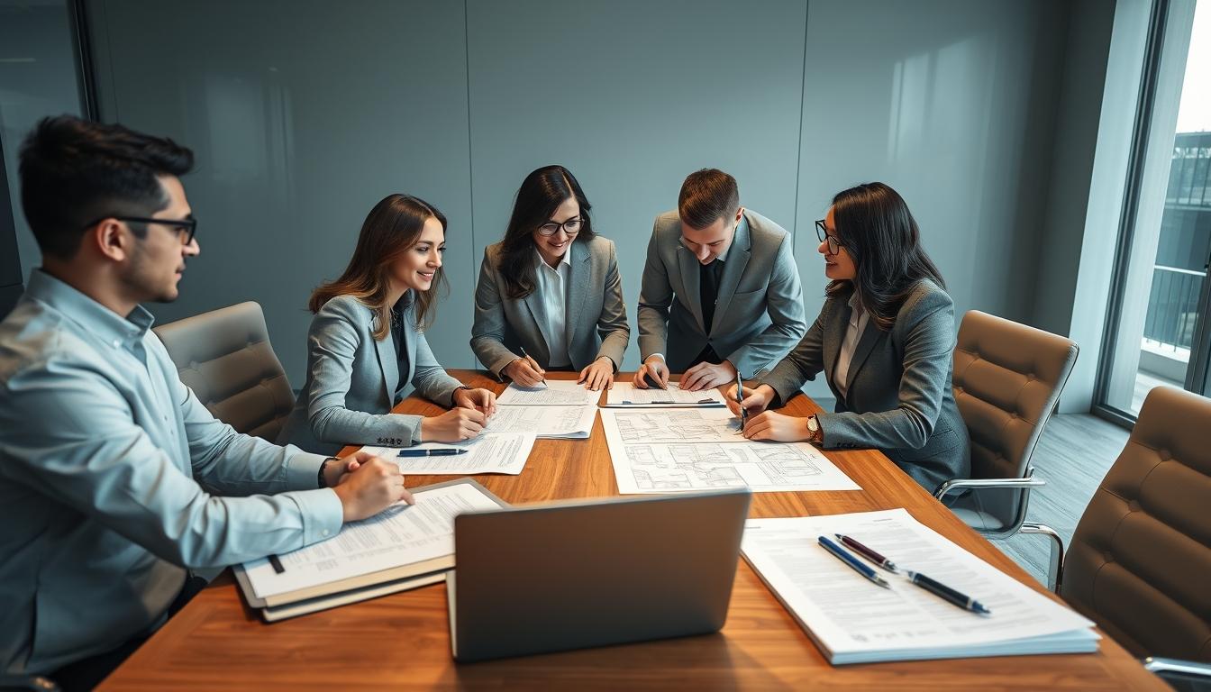 Business agreement signing